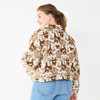 Plus Size Sonoma Goods For Life® Cropped Shacket