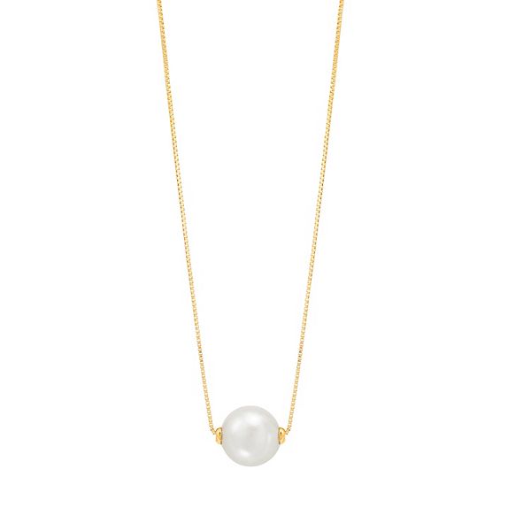 14k Gold Freshwater Cultured Pearl Necklace