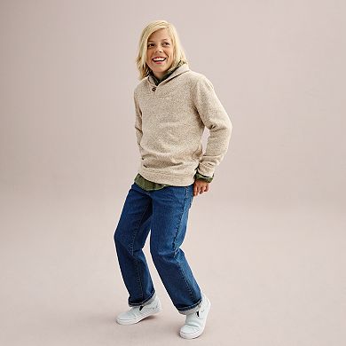 Boys 8-20 Sonoma Goods For Life® Shawl Neck Sweater in Regular & Husky