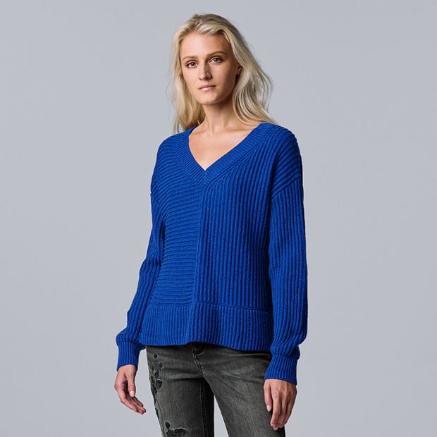 Kohls womens v hot sale neck sweaters