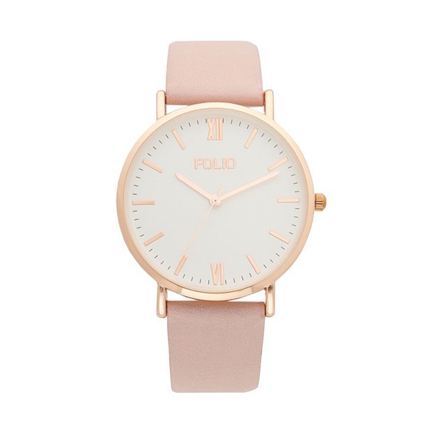 Kohls rose best sale gold watch