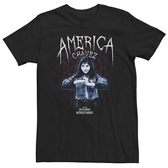 Big & Tall Doctor Strange Movie 2 America Chavez Pose Portal Tee