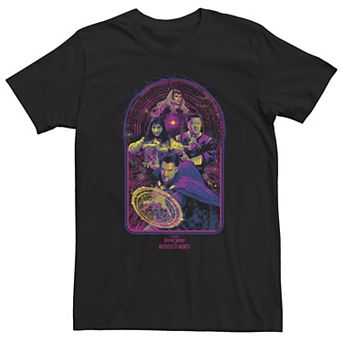 Big & Tall Doctor Strange Movie 2 Magic Pop Neon Groupshot Tee