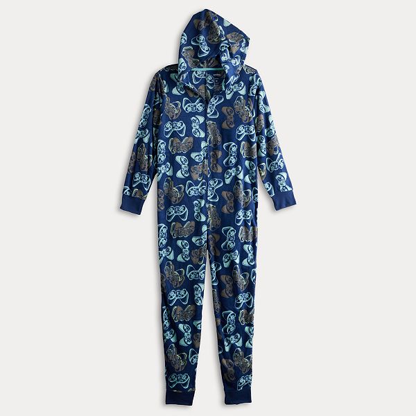 Boys 4-20 Sonoma Goods For Life® Microfleece One-Piece Pajamas