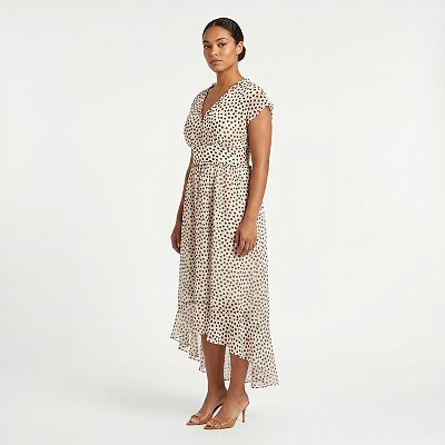sachin and babi light blue dress Womens Green Polka Dot Dress Buy StyleCast Green Polka Dot Chiffon Midi  Dress Dresses For main image 1