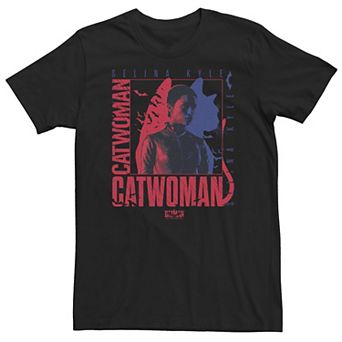Big & Tall DC Batman Red And Blue Catwomen Poster Tee