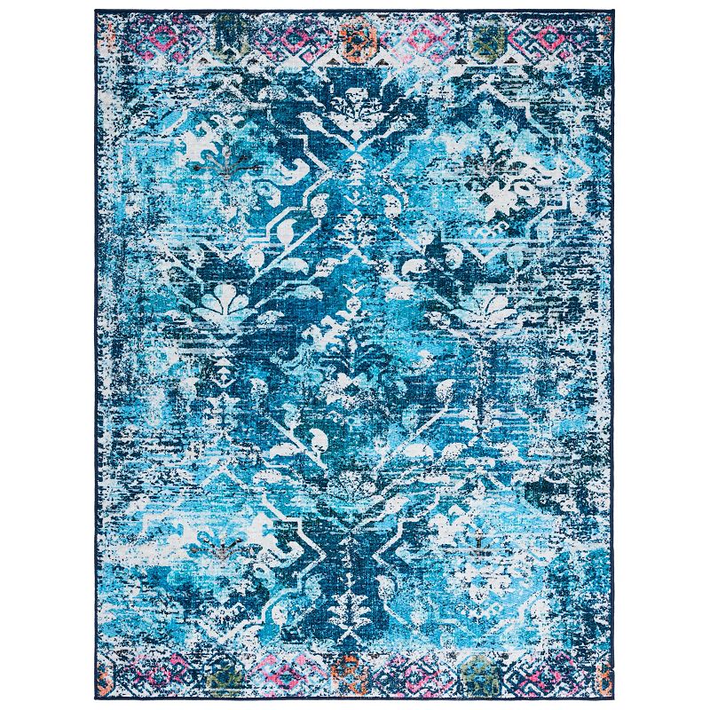 Safavieh Riviera Jacob Square Rug, Navy Light Blue