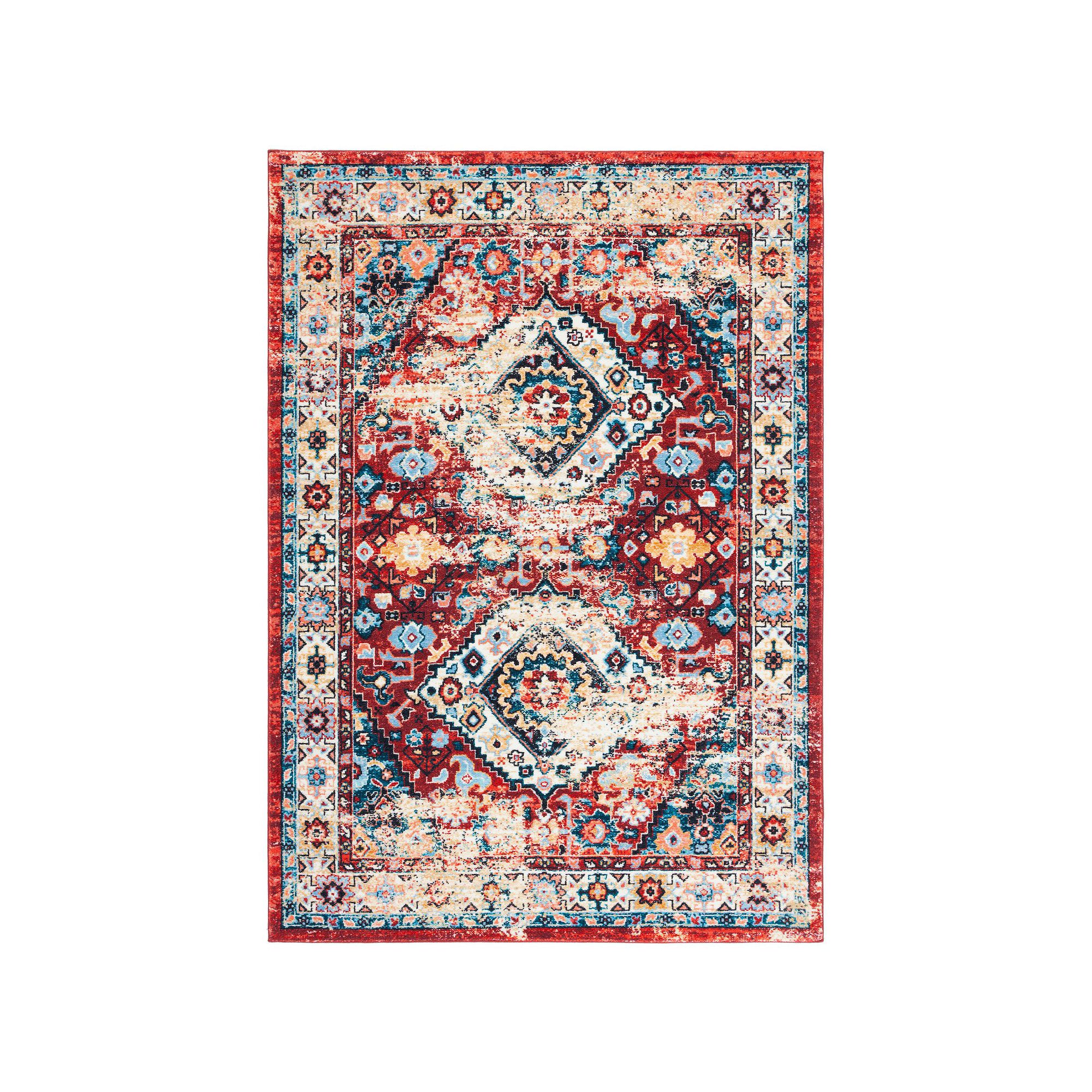 Safavieh Riviera Enrique Square Rug, Red Blue