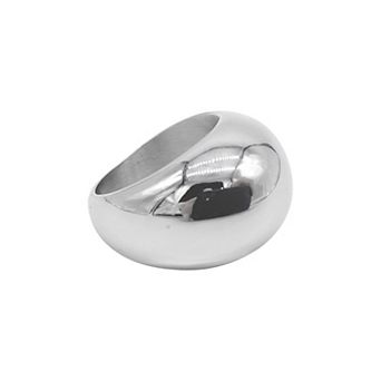 Adornia Stainless Steel Dome Ring