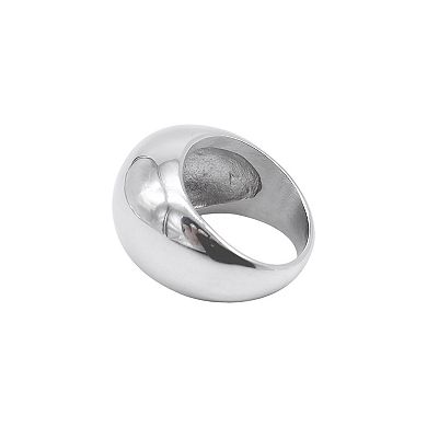 Adornia Stainless Steel Dome Ring