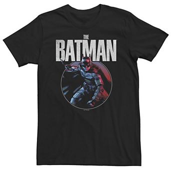 Big & Tall DC Batman Distress Hero Circle Tee