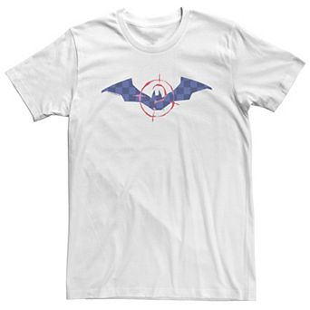 Big & Tall DC Comic Batman Mask Up Red And Blue Tee
