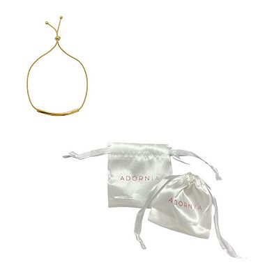 Adornia 14k Gold Plated Bar Lariat Bracelet