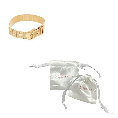 Adornia 14k Gold Plated Belt Bracelet