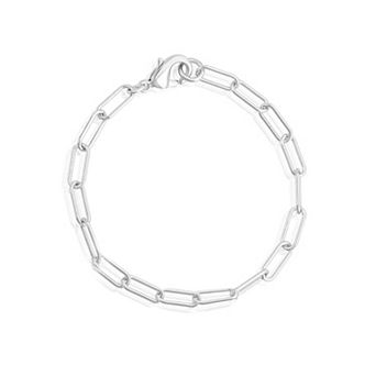 Adornia 14k Gold Plated Paper Clip Chain Bracelet