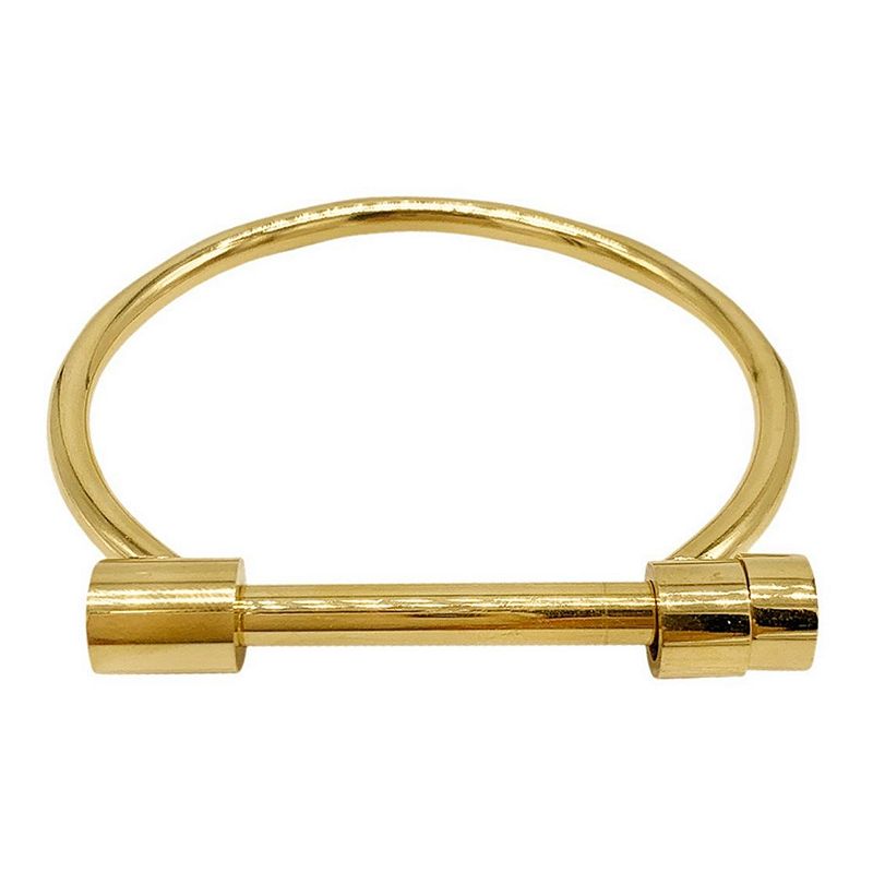 73111501 Adornia 14k Gold Plated Stainless Steel Screw Cuff sku 73111501