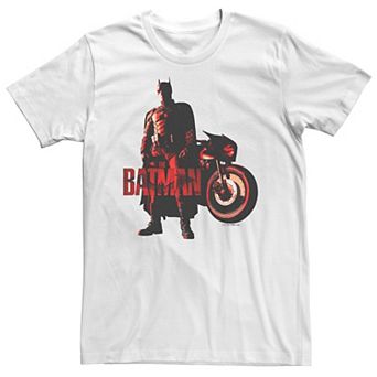 Big & Tall DC Comic Batman Batcycle Red Light Tee