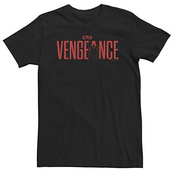 Big & Tall DC Comic Batman Red Text Vengeance Tee