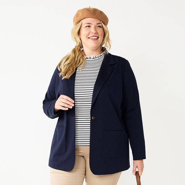 Kohl's navy blue outlet blazer