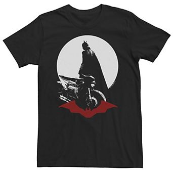 Big & Tall DC Comic Batman Batcycle Silhouette Tee