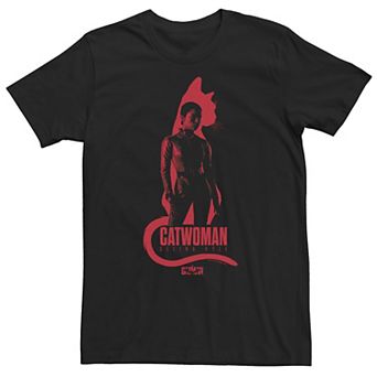 Big & Tall DC Batman Selina Kyle Catwomen In Red Tee