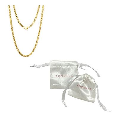 Adornia Stainless Steel 5 mm Cuban Chain Necklace