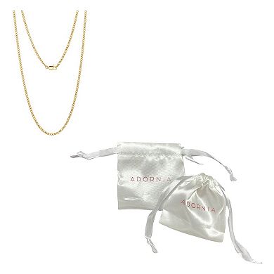 Adornia Stainless Steel 3 mm Cuban Curb Chain Necklace
