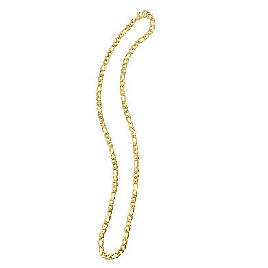 Adornia Stainless Steel Figaro Chain Necklace