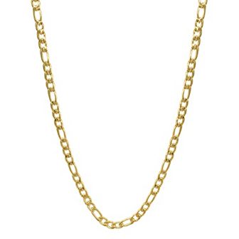 Adornia Stainless Steel Figaro Chain Necklace