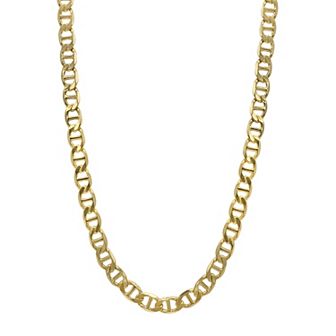 Men's Adornia 14k Gold Plated 6mm Mariner Chain Necklace