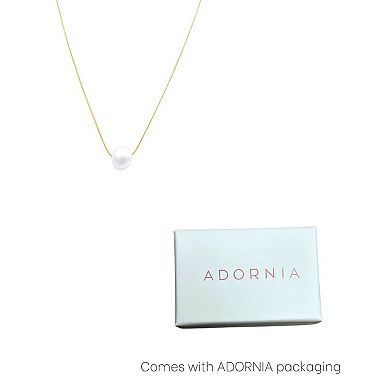 Adornia Silver Tone Freshwater Cultured Pearl Pendant Necklace