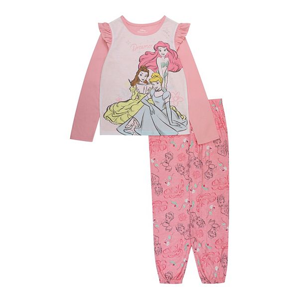 Disney princess deluxe discount sleepwear set for girls