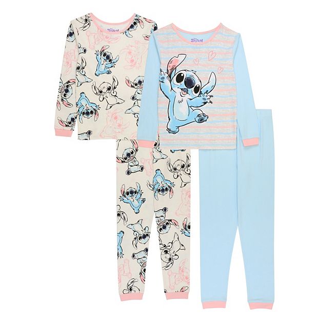 Girls Blue Disney's Lilo & Stitch Ribbed Top and Leggings Set