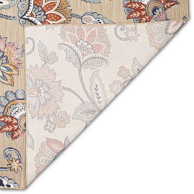 Liora Manne Canyon Ornamental Flower Indoor Outdoor Rug