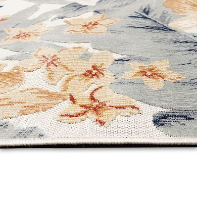 Liora Manne Canyon Tropical Floral Indoor Outdoor Rug