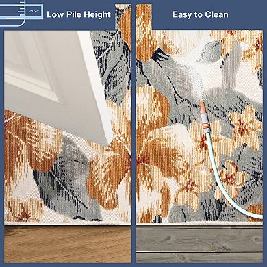 Liora Manne Canyon Tropical Floral Indoor Outdoor Rug
