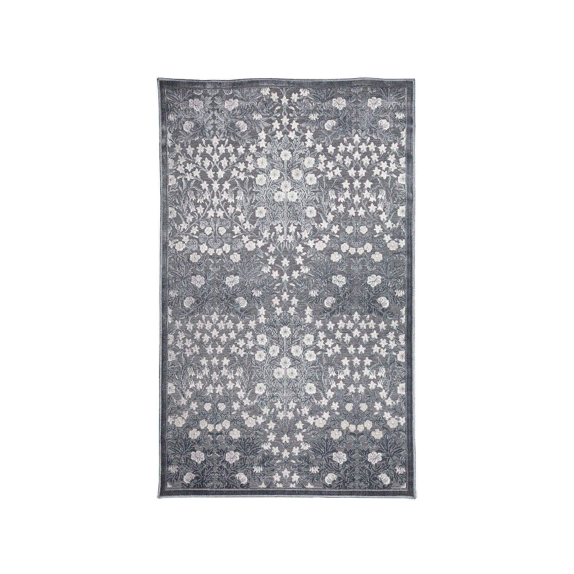 Liora Manne Canyon Flower Patch Indoor Outdoor Rug, Black