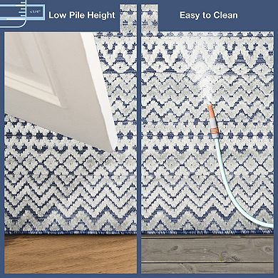 Liora Manne Canyon Tribal Stripe Indoor Outdoor Rug