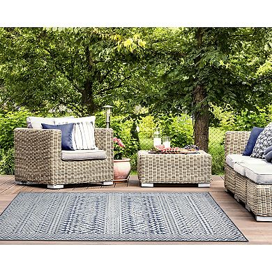 Liora Manne Canyon Tribal Stripe Indoor Outdoor Rug