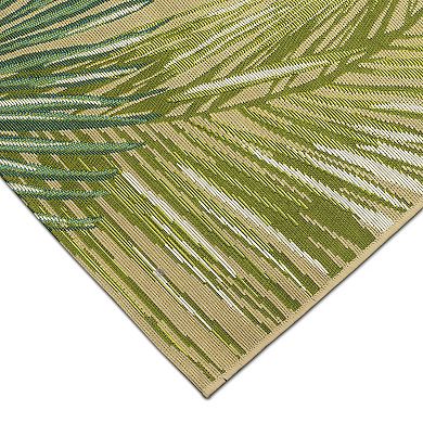 Liora Manne Marina Palm Border Indoor Outdoor Rug