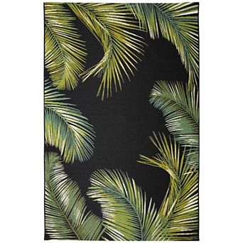 Liora Manne Marina Palm Border Indoor Outdoor Rug