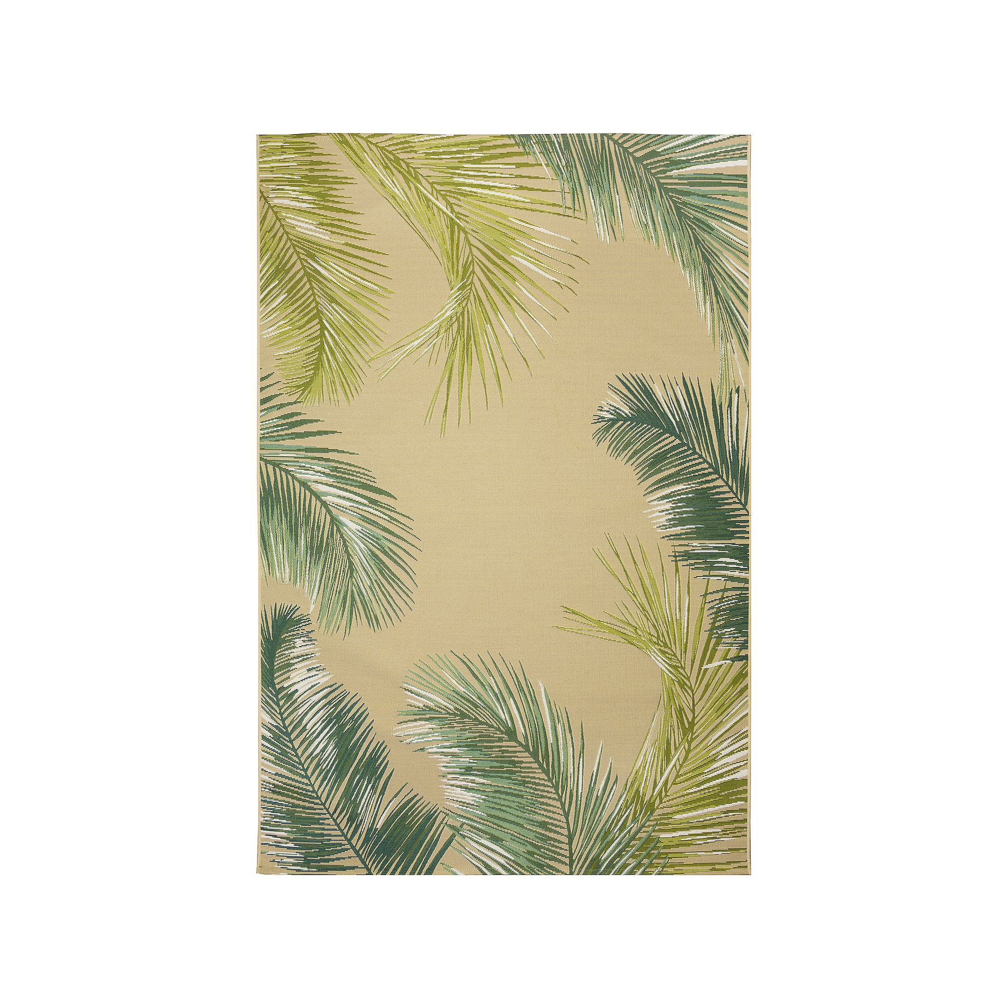 Liora Manne Marina Palm Border Indoor Outdoor Rug, Sisal