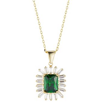 Sunkissed Sterling Cubic Zirconia Daisy Necklace