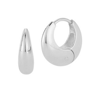 Sunkissed Sterling Sterling Silver Polished Chunky Hoop Earrings