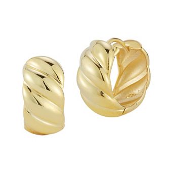 Sunkissed Sterling Sterling Silver Bold Twist Hoop Earrings