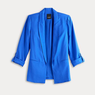 Petite Simply Vera Vera Wang Roll-Tab Easy Blazer