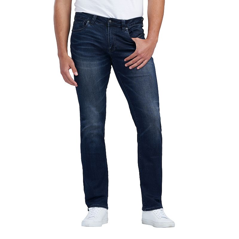 Mens Buffalo David Bitton Straight Six Jeans, Size: 38 X 32, Blue