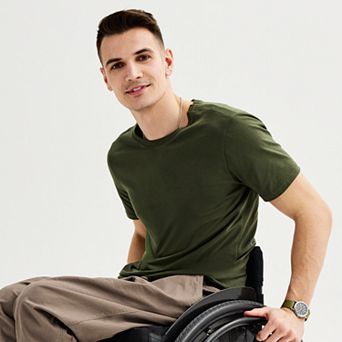 Men's Adaptive Sonoma Goods For Life® Easy Dressing Crew Tee