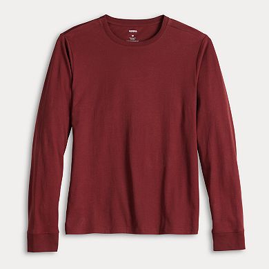 Men's Adaptive Sonoma Goods For Life® Easy Dressing Long Sleeve Crew Tee
