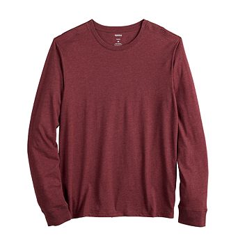 Men's Adaptive Sonoma Goods For Life® Easy Dressing Long Sleeve Crew Tee